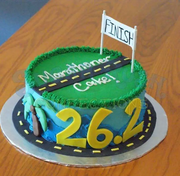 marathon birthday cake