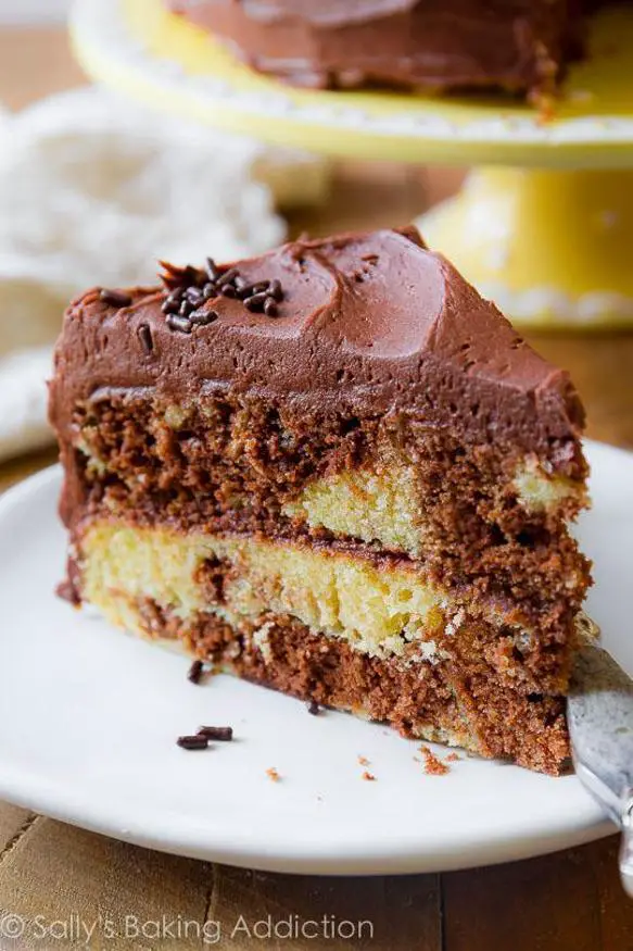 marble birthday cakes