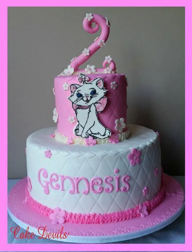 marie the cat birthday cake