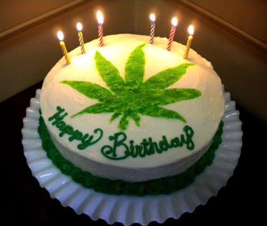 marijuana birthday cake