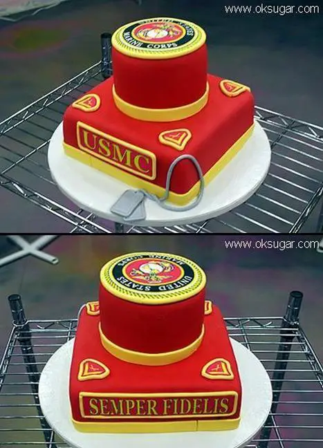 marine birthday cake ideas