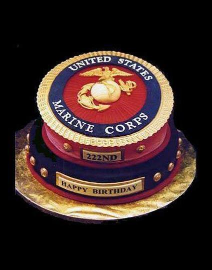 marines birthday cake