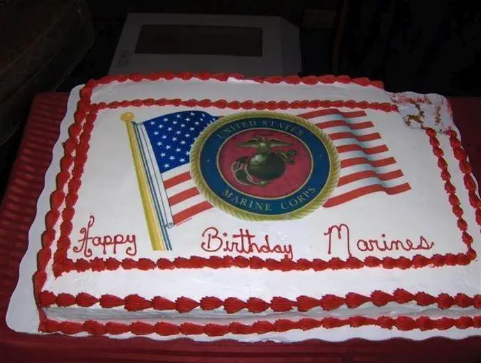 marines birthday cake