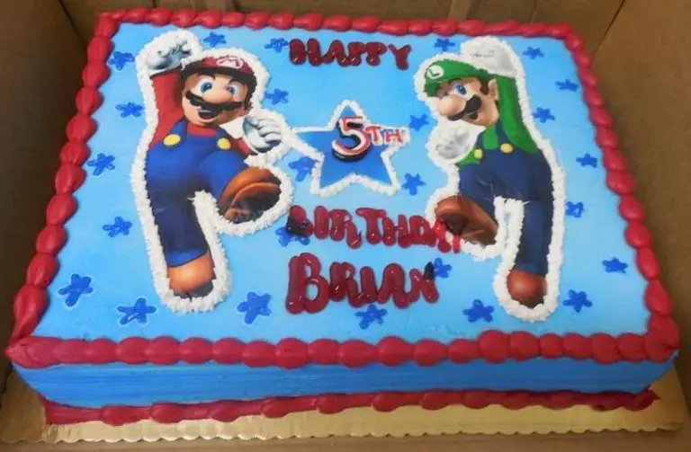 Mario and luigi birthday cakes