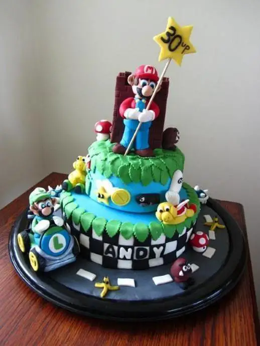 Mario Kart Birthday Cakes Thesmartcookiecook 7472