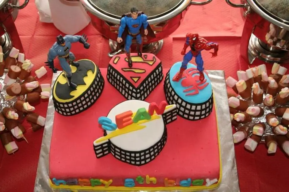 marvel heroes birthday cake