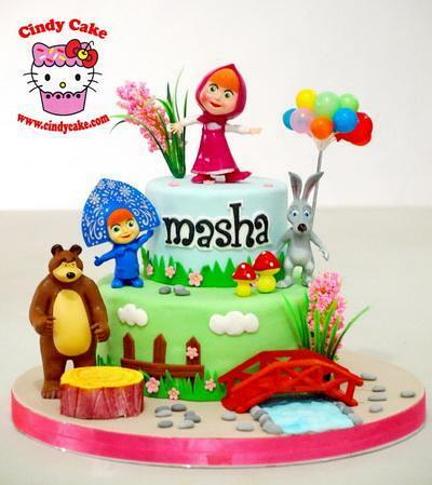 masha and the bear birthday cake