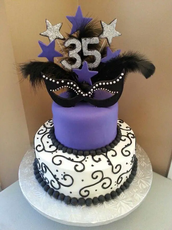 masquerade birthday cakes