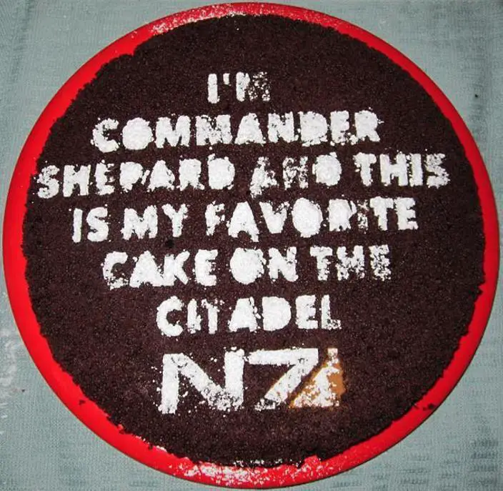 mass effect birthday cake