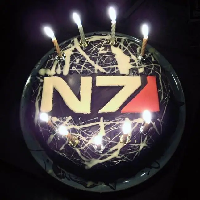 mass effect birthday cake