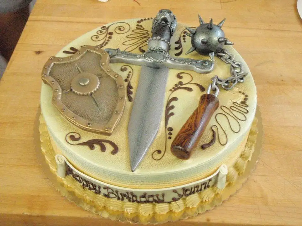 medieval birthday cake