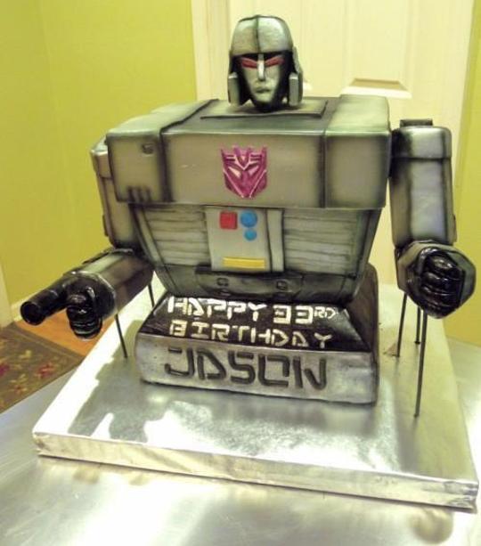 megatron birthday cake