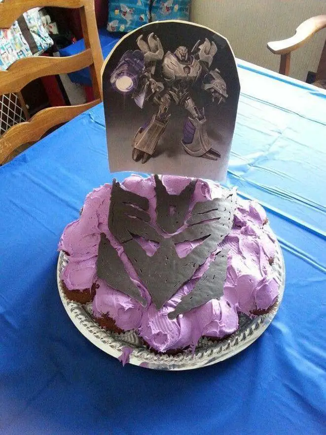 megatron birthday cake