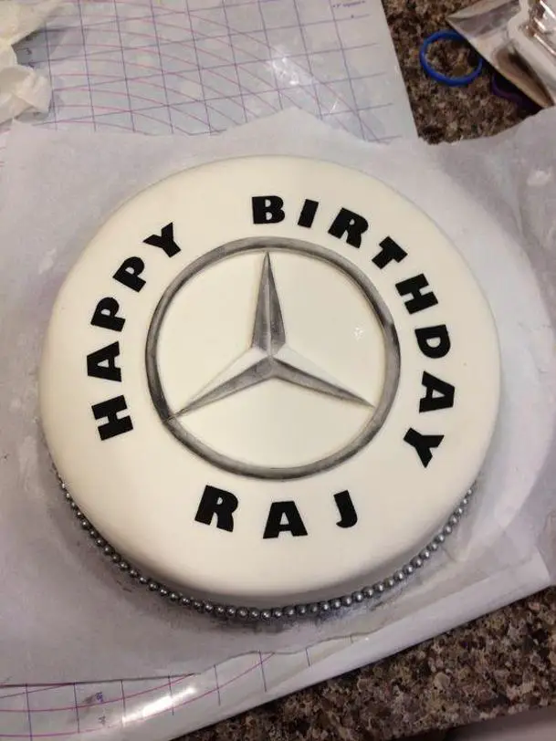 mercedes birthday cake