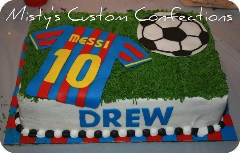 messi birthday cake