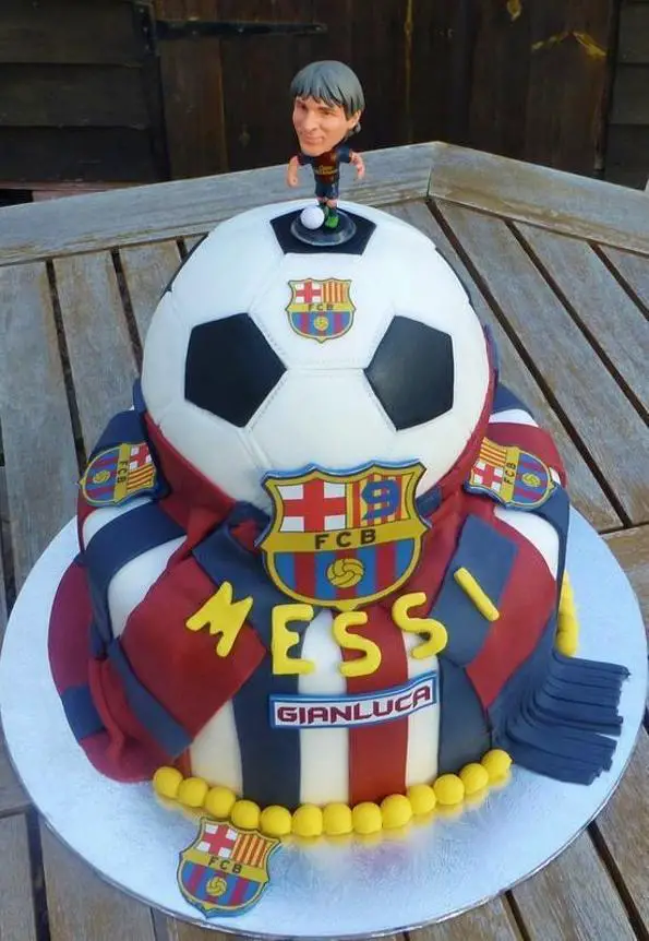 messi birthday cake