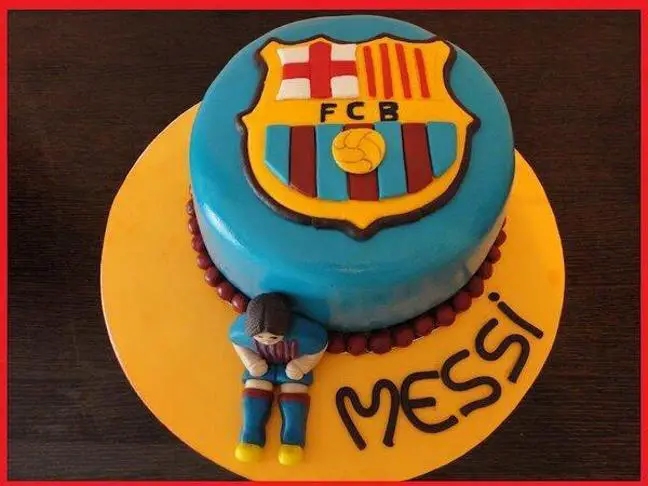 messi birthday cake