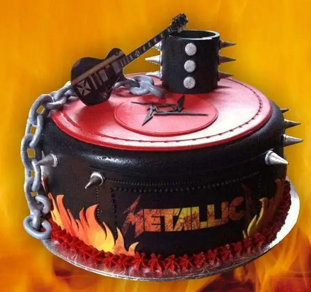 metallica birthday cake