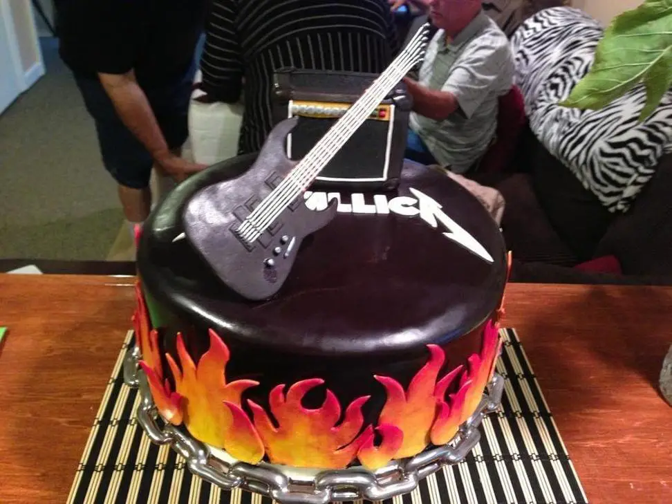 metallica birthday cake