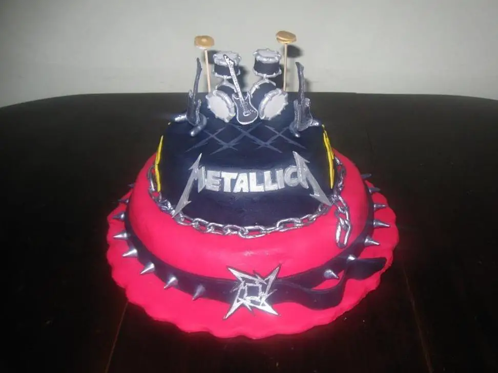 metallica birthday cake