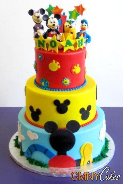 mickey mouse 3 tier birthday cake