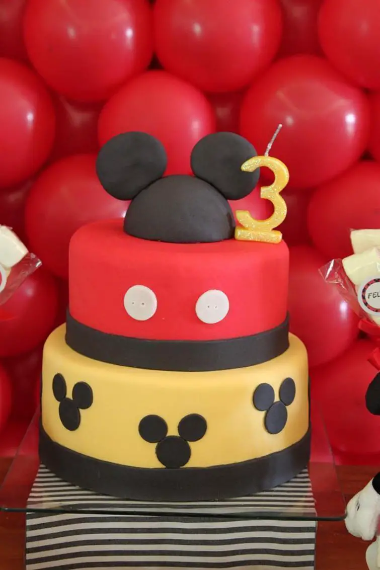 mickey mouse 3rd birthday cake