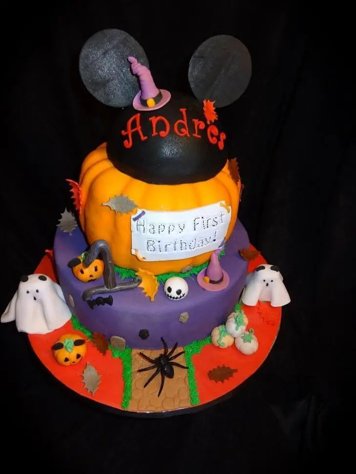 mickey mouse halloween birthday cakes