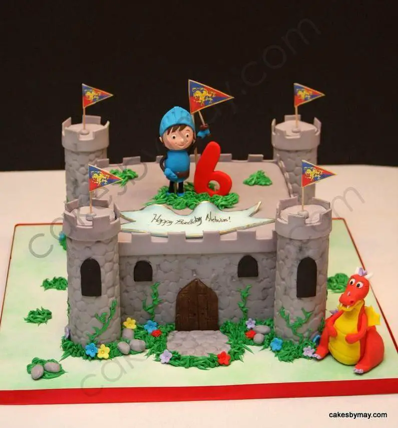 mike the knight birthday cake