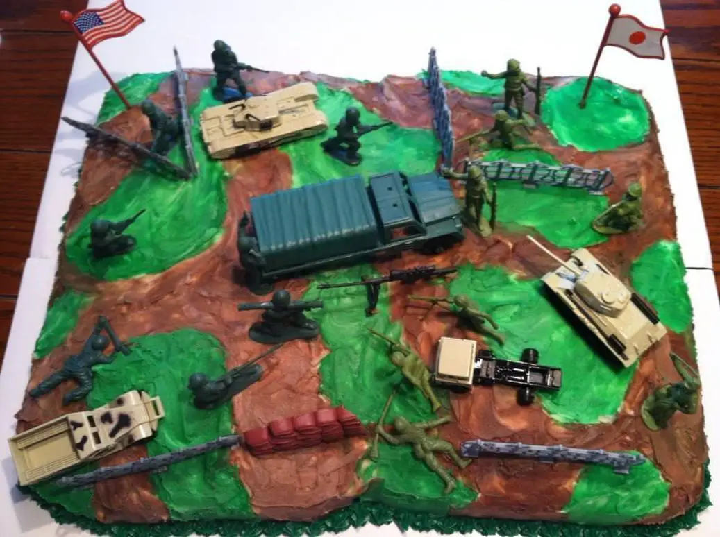 military themed birthday cakes