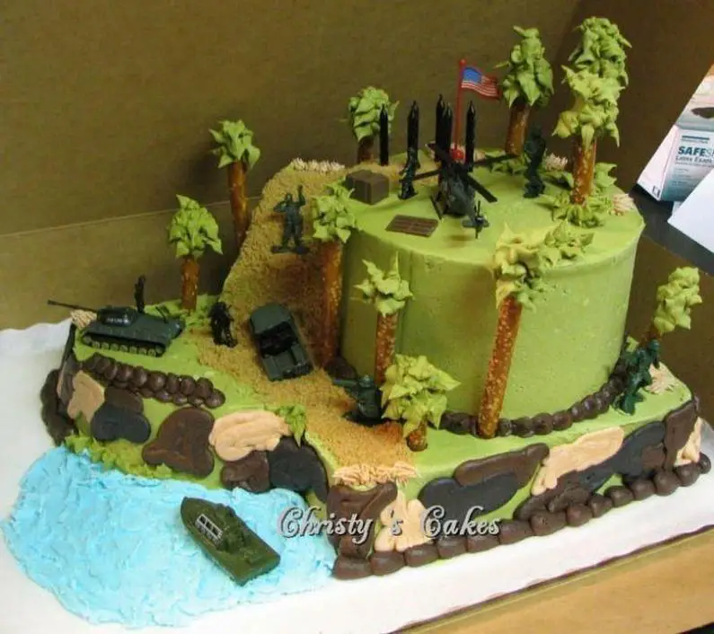 military themed birthday cakes