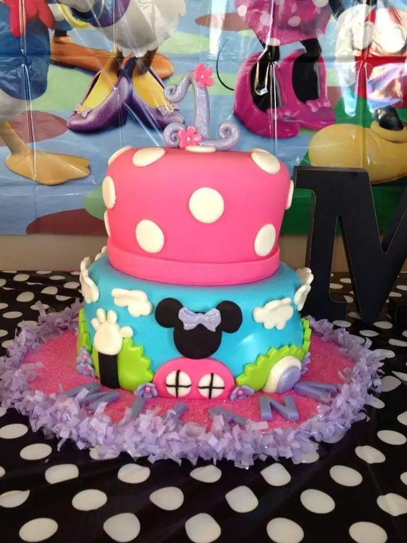 minnie mouse clubhouse birthday cake
