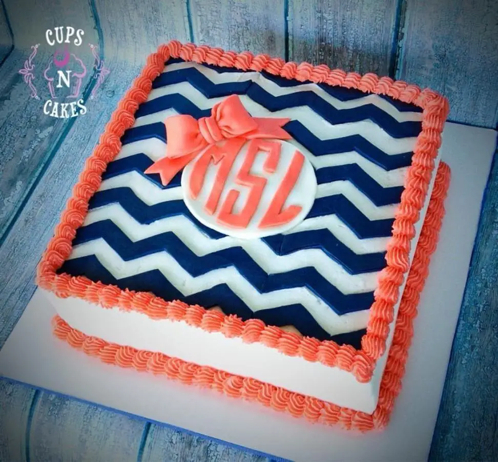 Monogrammed Birthday Cakes Thesmartcookiecook