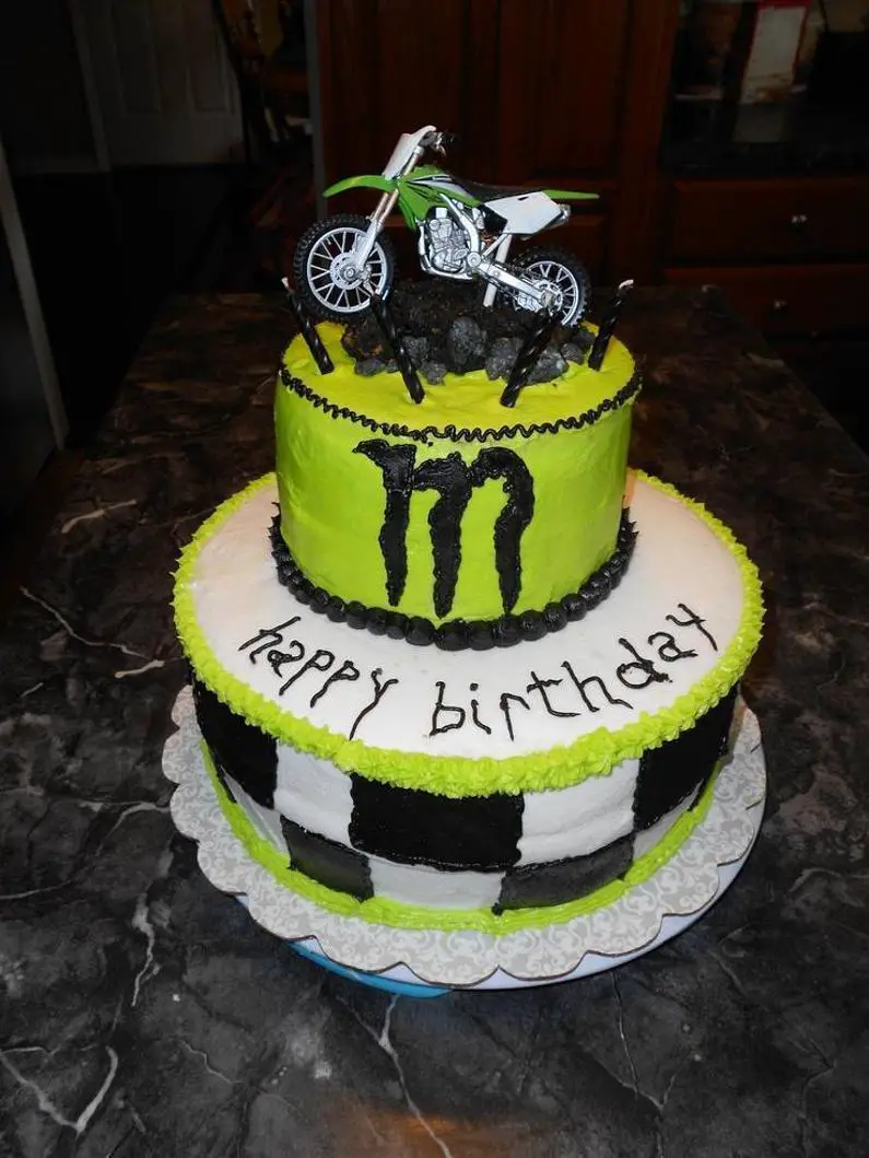 monster energy drink birthday cake
