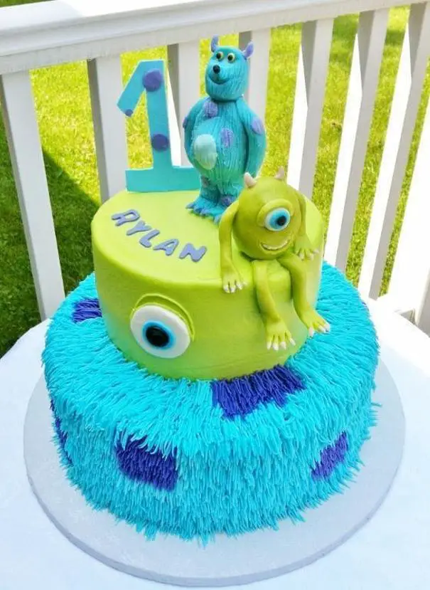 monsters inc first birthday cake