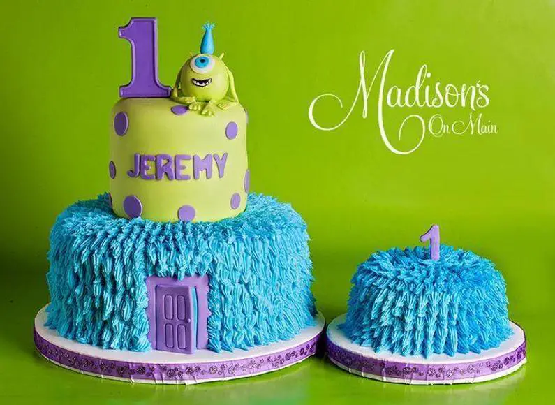 monsters inc first birthday cake