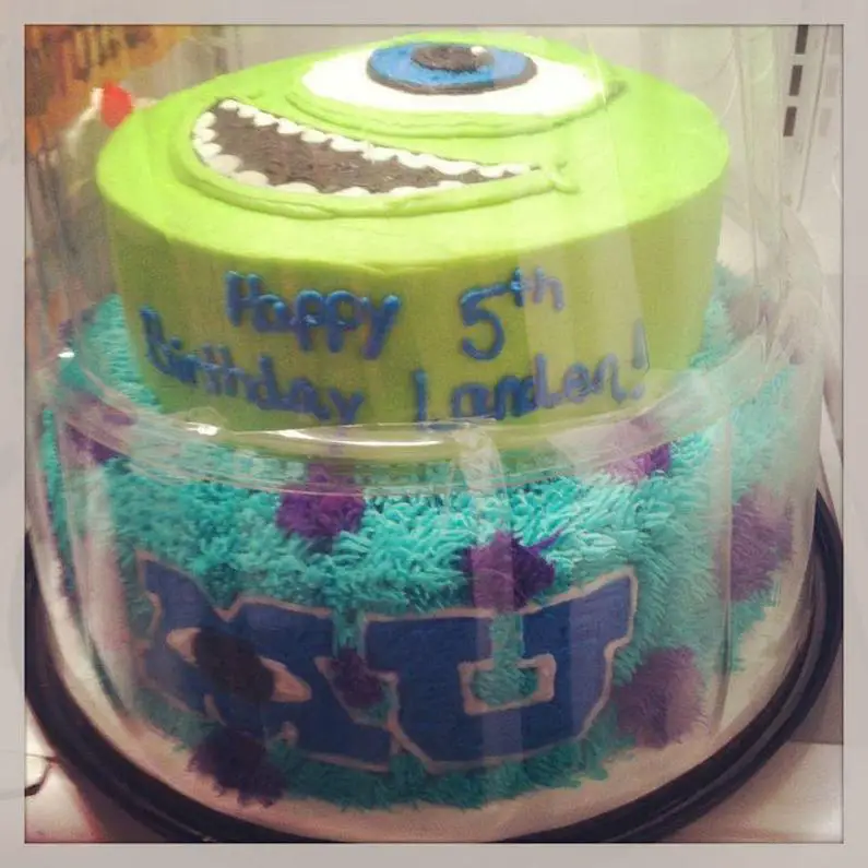 monsters university birthday cakes