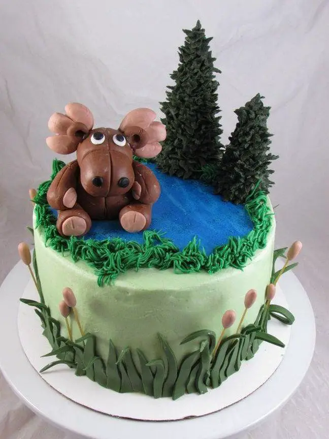 moose birthday cake