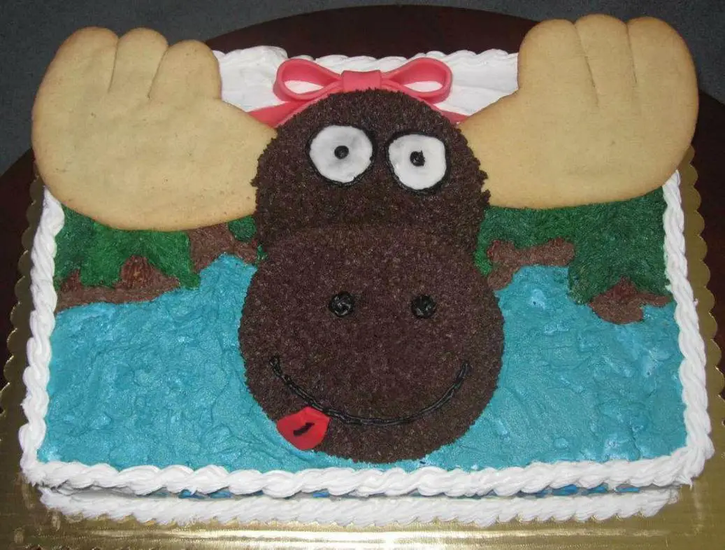 moose birthday cake
