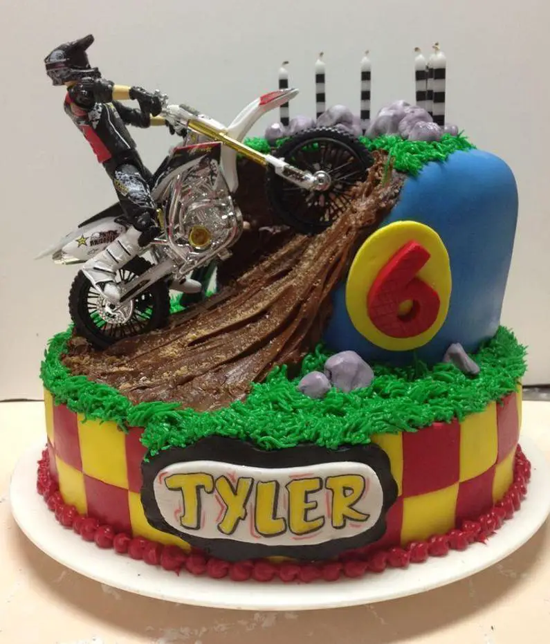 motorcross birthday cake