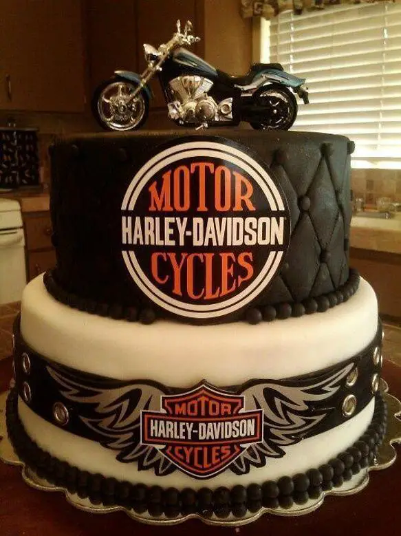 motorcycle themed birthday cakes