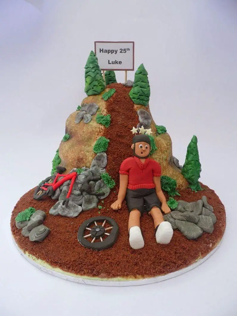 mountain bike birthday cake