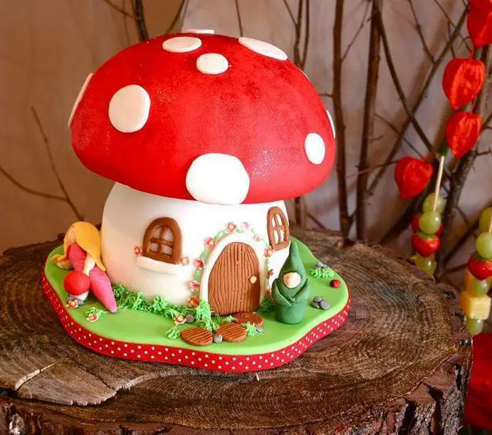 mushroom birthday cakes