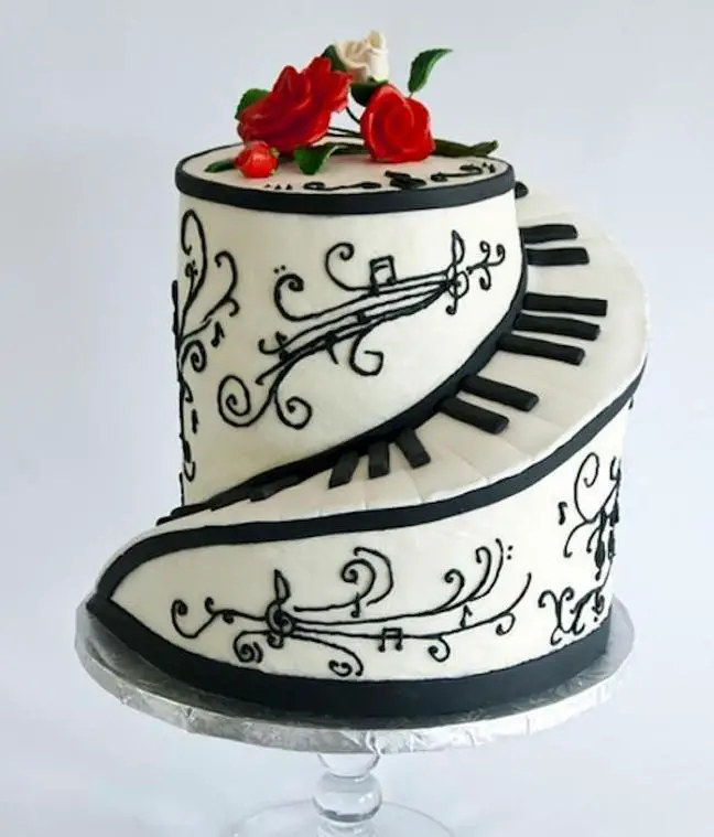musical themed birthday cakes