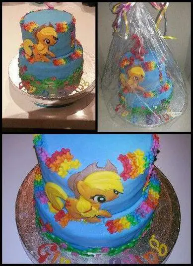 my little pony applejack birthday cake