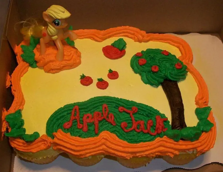 my little pony applejack birthday cake