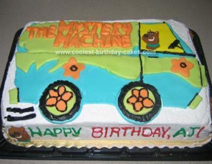 mystery machine birthday cake