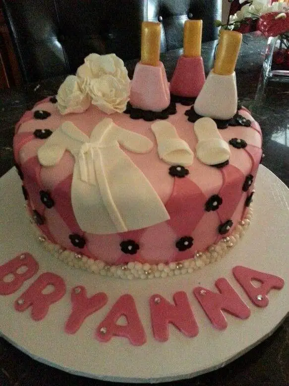 nail polish birthday cake ideas