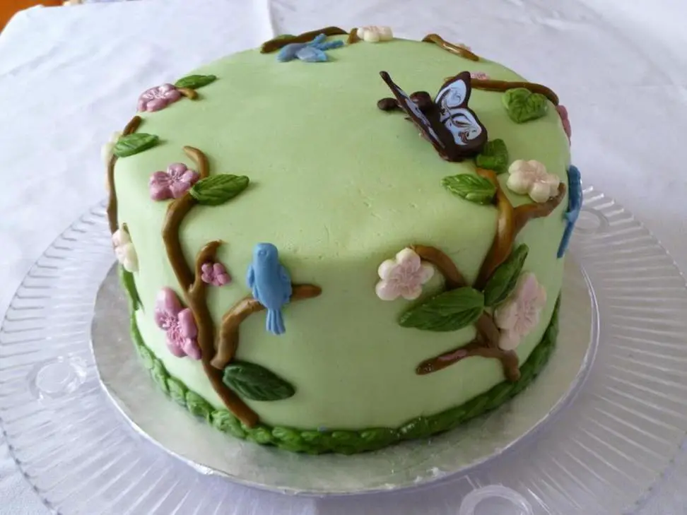 nature birthday cake