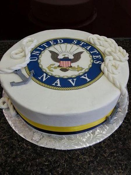 navy birthday cakes