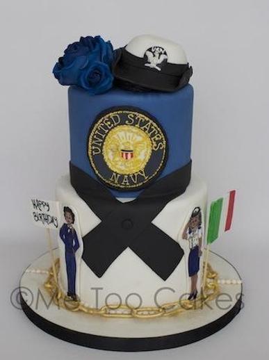 navy birthday cakes